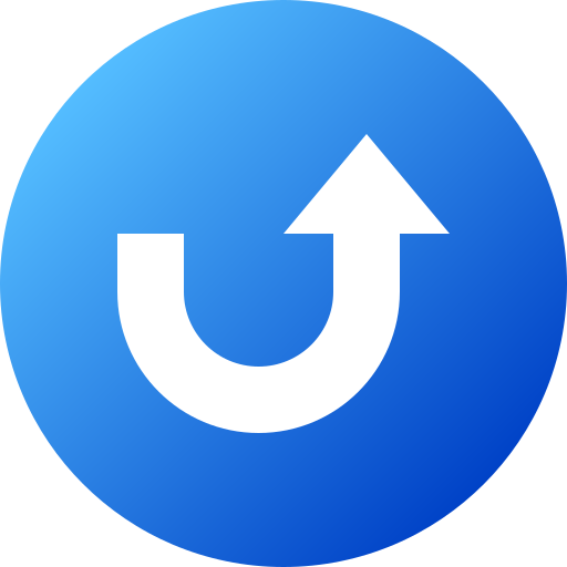 uターン Generic gradient fill icon