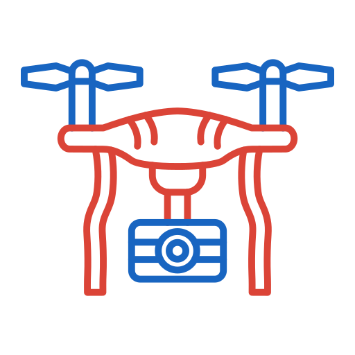 Camera drone Generic color outline icon