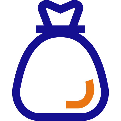 torba z pieniędzmi Generic color outline ikona
