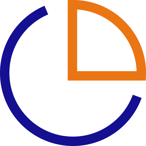 diagramme circulaire Generic color outline Icône
