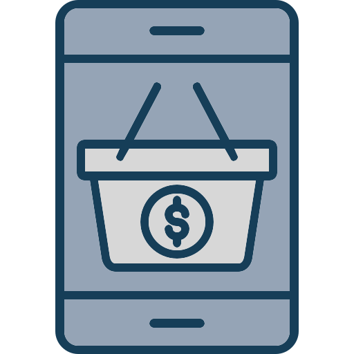 Mobile shopping Generic color lineal-color icon