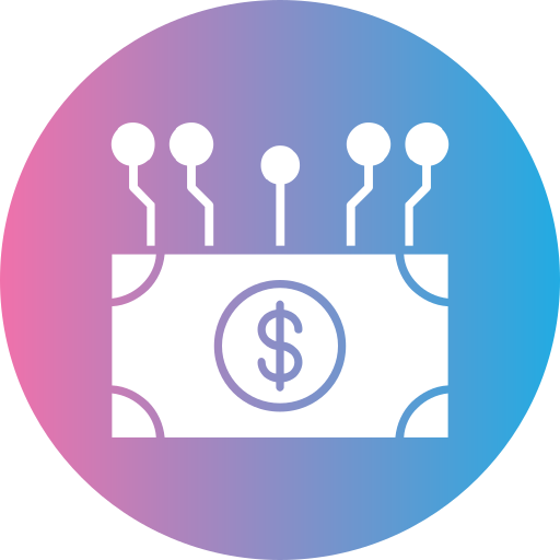 Digital money Generic gradient fill icon