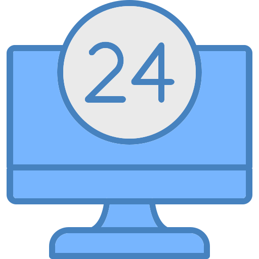 24 hours service Generic color lineal-color icon