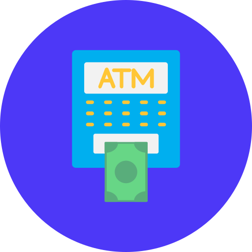 ＡＴＭ Generic color fill icon