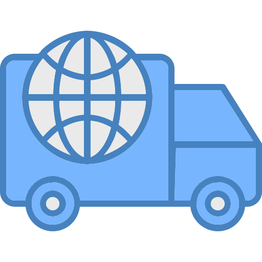 Worldwide delivery Generic color lineal-color icon