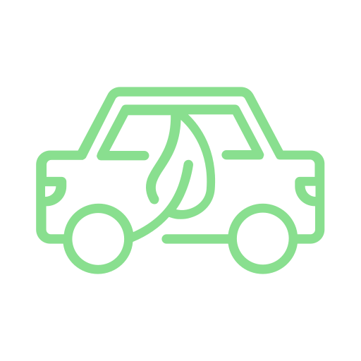 samochód ekologiczny Generic color outline ikona