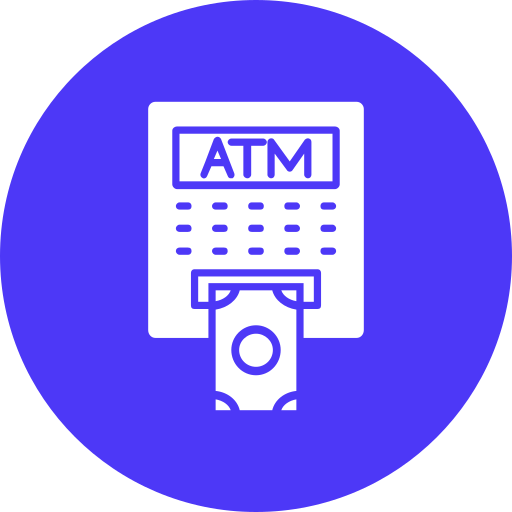 geldautomaat Generic color fill icoon
