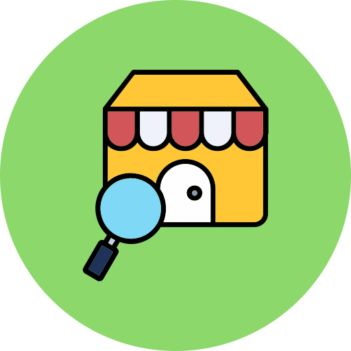 Find store Generic color lineal-color icon
