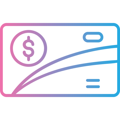 Prepaid card Generic gradient outline icon