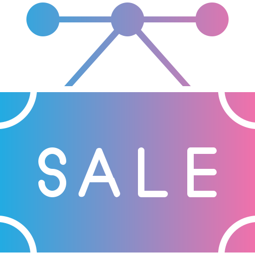 Sale sign Generic gradient fill icon