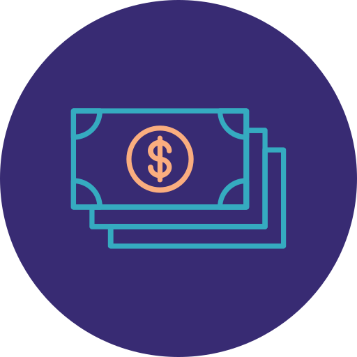 dinero Generic color fill icono