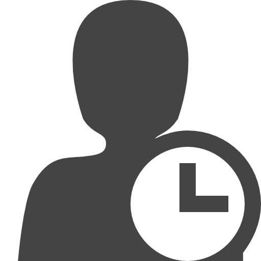 User and Clock Vaadin Lineal icon