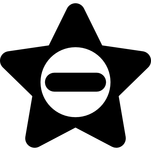 minusowa gwiazda  ikona
