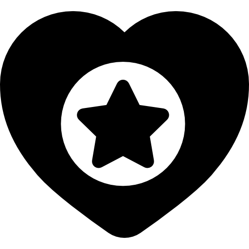 corazón favorito  icono
