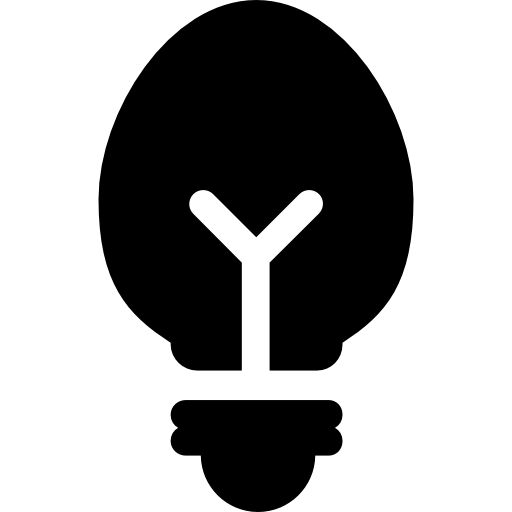 glühbirne mit filament  icon
