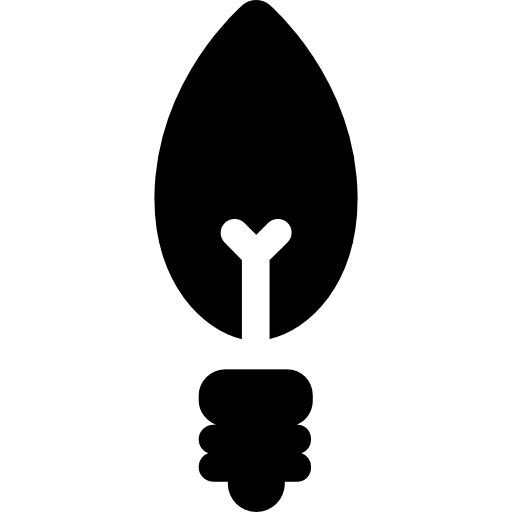 Żarówka z żarnikiem  ikona
