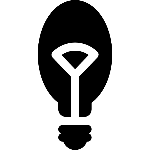 lâmpada com filamento  Ícone