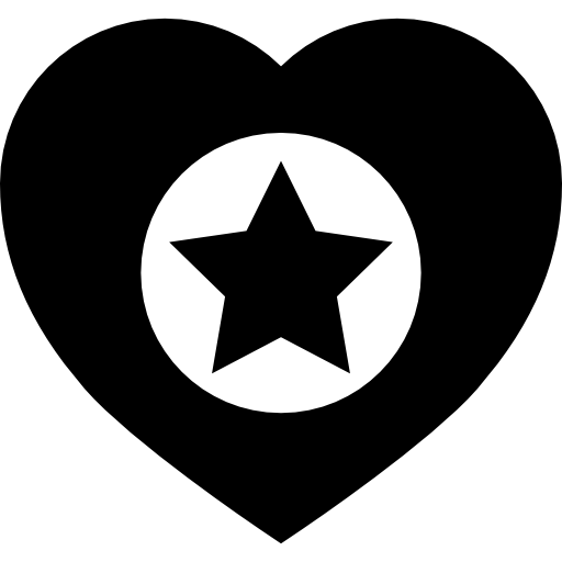 favoriete hart  icoon