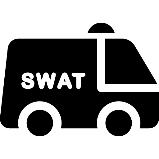 swat van Curved Fill icoon