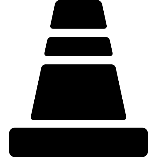トラフィックコーン Curved Fill icon