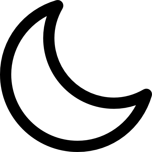 수면 모드 Basic Rounded Lineal icon