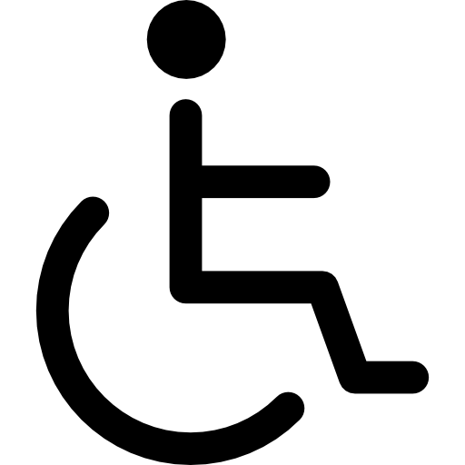 segno disabile Basic Rounded Lineal icona