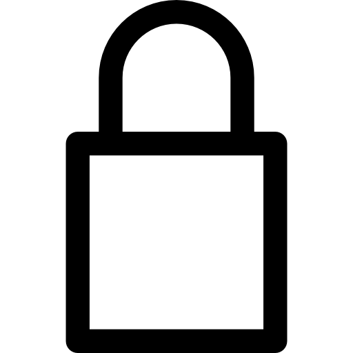 Locked Basic Rounded Lineal icon