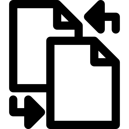 trasferisci file Basic Rounded Lineal icona