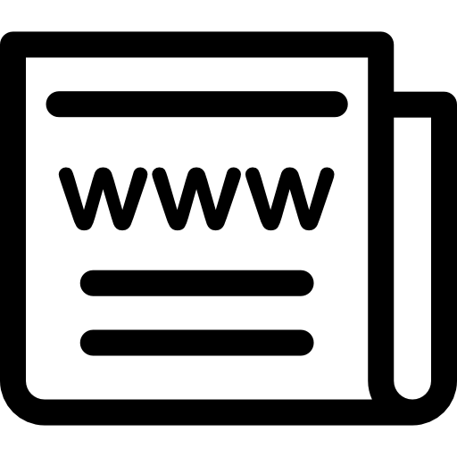 웹 뉴스 Basic Rounded Lineal icon