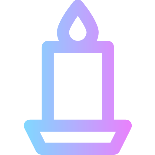 Candle Super Basic Rounded Gradient icon
