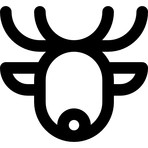 ciervo Super Basic Rounded Lineal icono