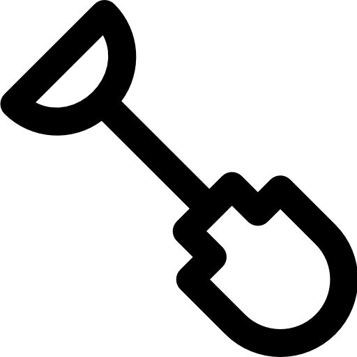 pala Super Basic Rounded Lineal icono