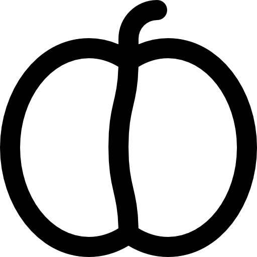ciruela Super Basic Rounded Lineal icono