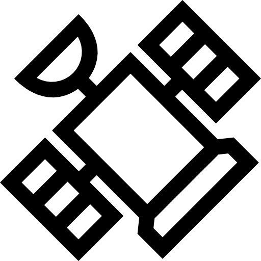 satellite Basic Straight Lineal Icône