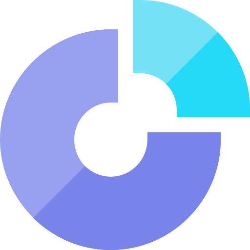 円グラフ Basic Straight Flat icon