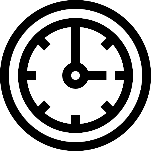 reloj Basic Straight Lineal icono