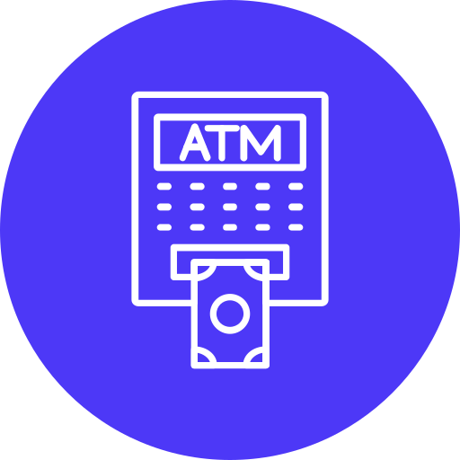 ＡＴＭ Generic color fill icon