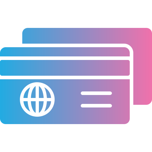 creditcard betaling Generic gradient fill icoon