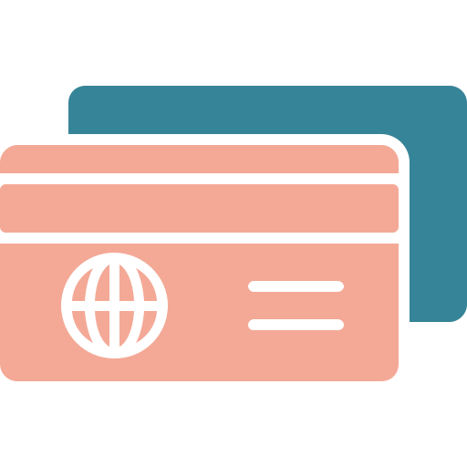 Оплата кредитной картой Generic color fill иконка
