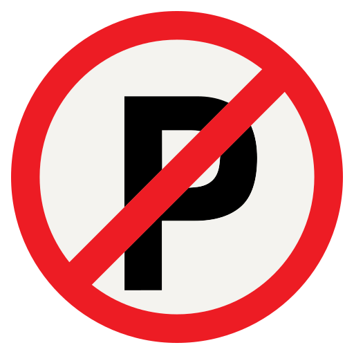 parcheggio vietato Generic color fill icona