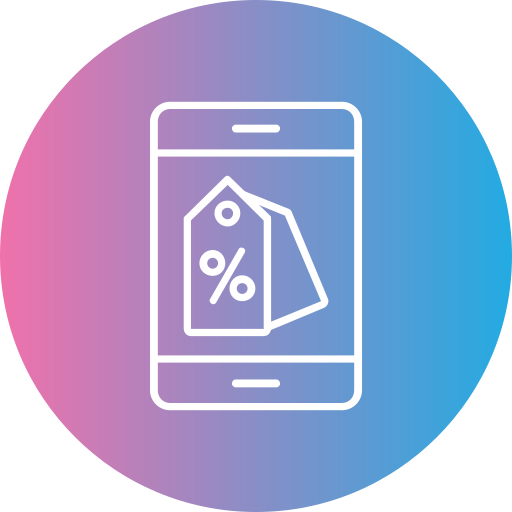 descuento en línea Generic gradient fill icono