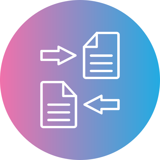 compartición de archivos Generic gradient fill icono