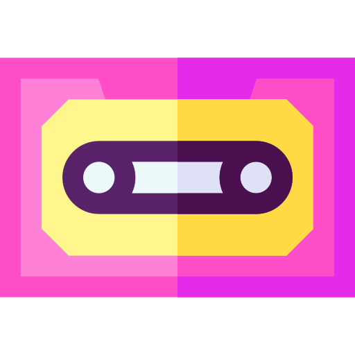 Cassette Basic Straight Flat icon