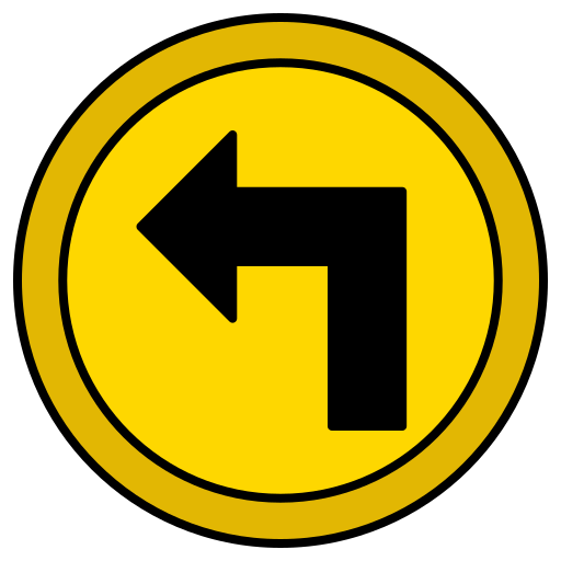 Turn left Generic color lineal-color icon