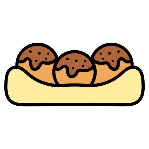 Takoyaki Generic color lineal-color icon