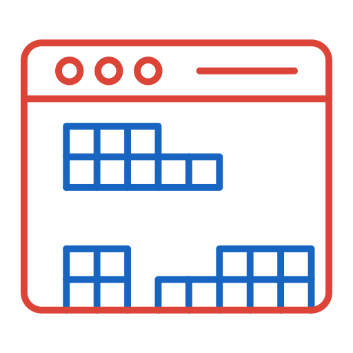 tetris Generic color outline ikona