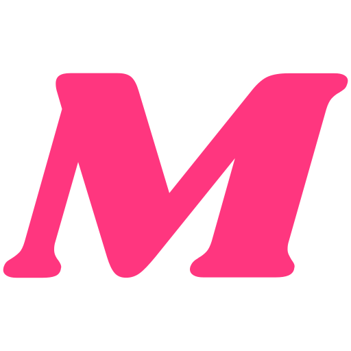 litera m Generic color fill ikona
