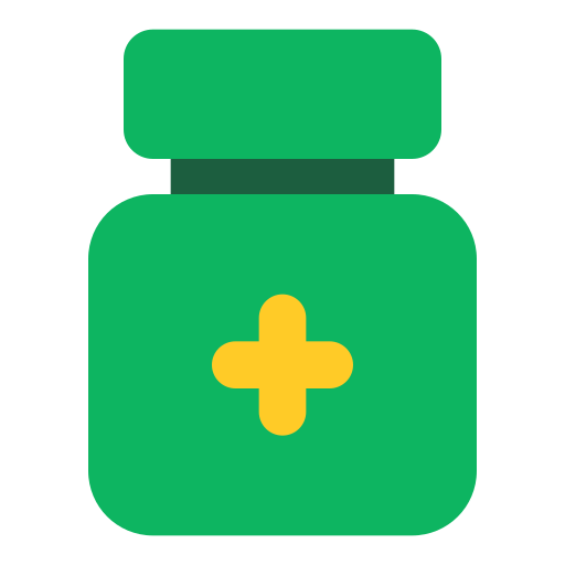 Medicine jar Generic color fill icon
