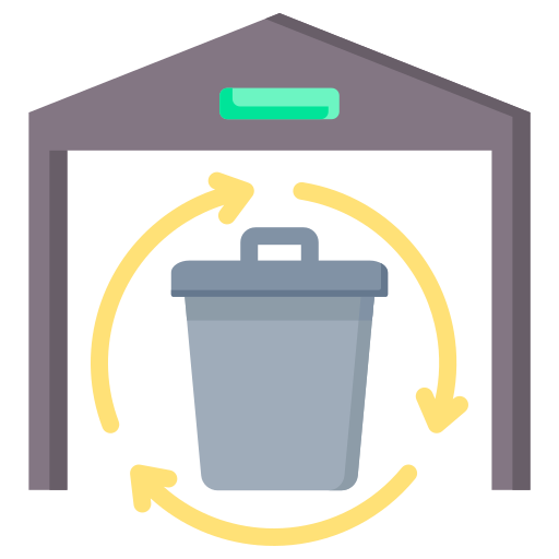 centro de reciclaje Generic color fill icono