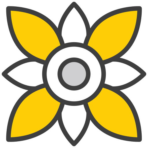 Flower Generic color lineal-color icon